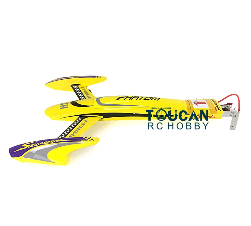 H660 100KM/H Yellow Electric High Speed Racing RTR RC Boat W/ Motor Servo ESC Battery Toucan Toys for Adults Gift THZH0043-SMT8