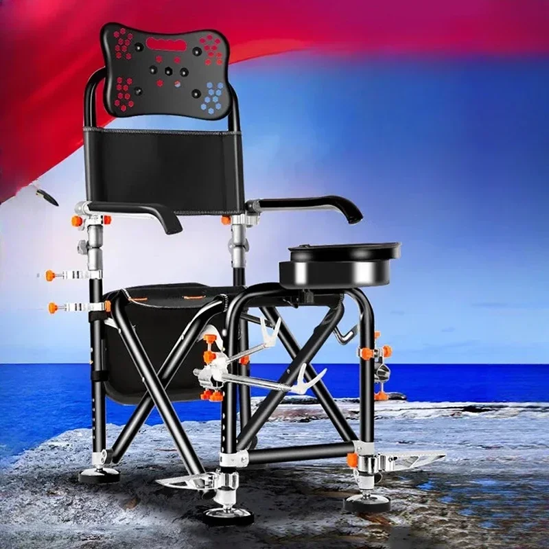 

All Terrain Aluminium Alloy Fishing Chair Lounger Folding Camping Travel Fishing Chair Ergonomic Outdoor Furniture Chaise FYFC