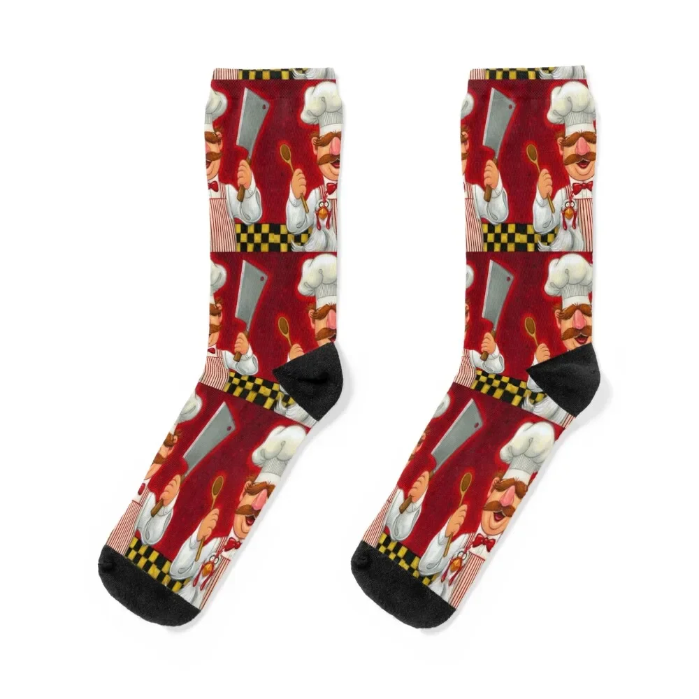 The swedish chef bork bork bork Socks anime with print anti slip football Man Socks Women's