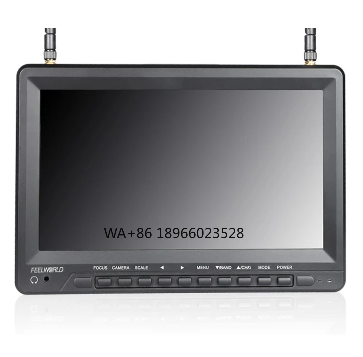 Feelworld FPV1032 10.1 Inch IPS FPV Dual 5.8G 32CH Diversity Receiver Built-In Battery 1024x600 Wireless Monitors s