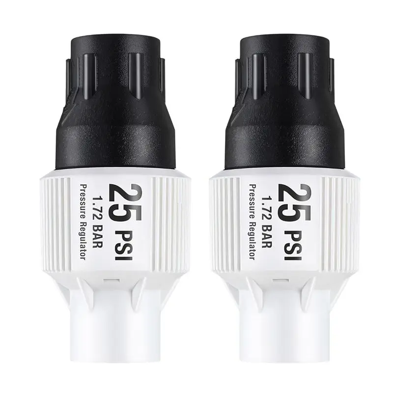 A53Q-2 Pack 25Psi Drip Irrigation Pressure Regulator Kit, Water Backflow Preventer For 3/4Inch Garden/Faucet Hose