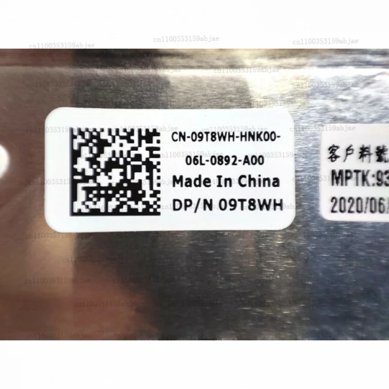 95%NEW 09T8WH FOR DELL Precision 3551 M3551 Laptop E Shell White Original Back Cover  XMSJ