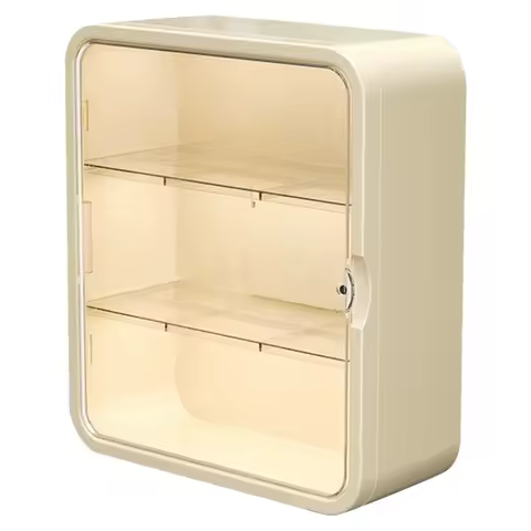 Sep N12R Transparent Drawer-Type Wall Mount Cabinet No Punching Installation Large-Capacity Multi-Layer Storage Box B