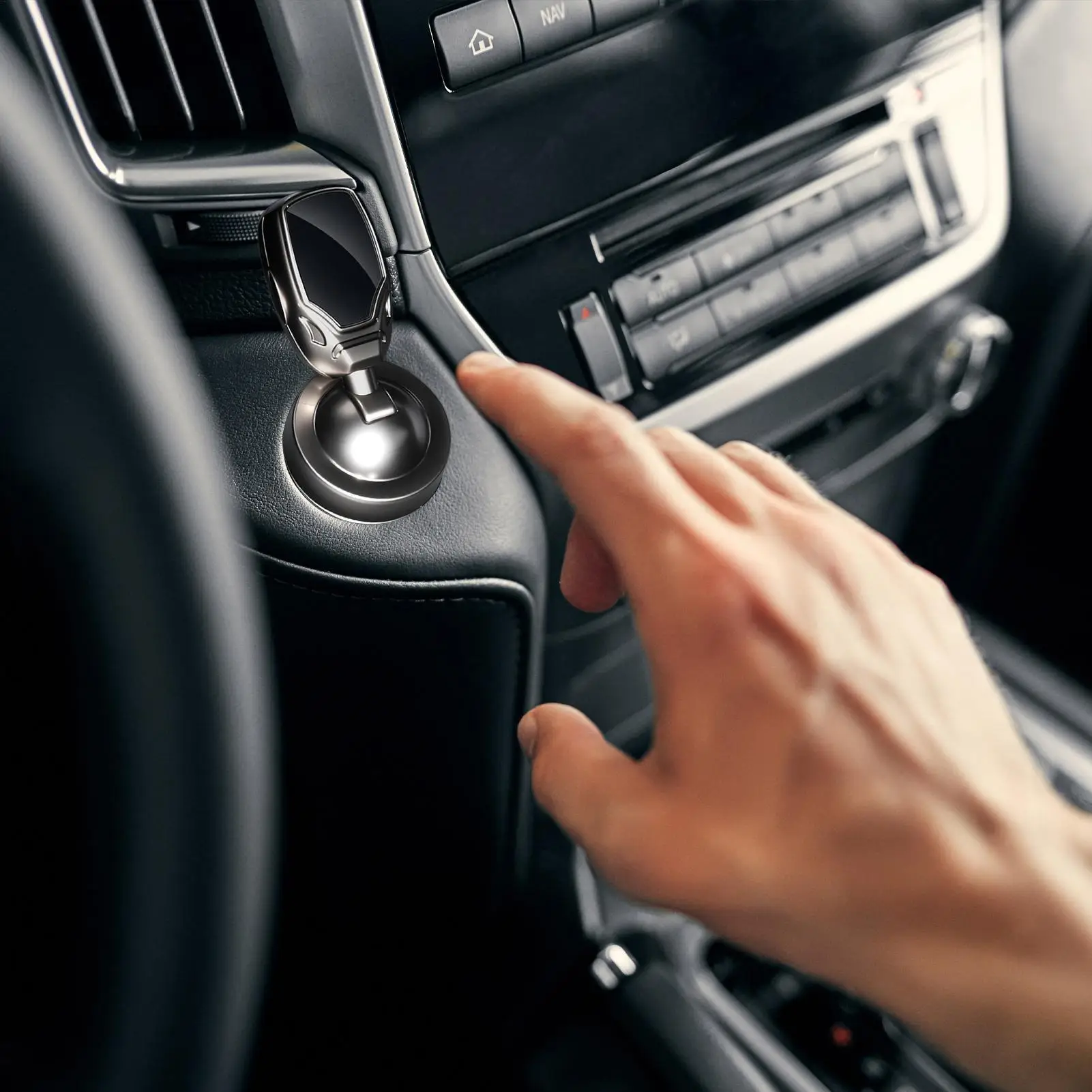 

Кнопка запуска двигателя, рычаг управления, аксессуары для автомобиля, накладка на кнопку старт-стоп для женщин, мужчин, взрослых водителей, для повседневных поездок