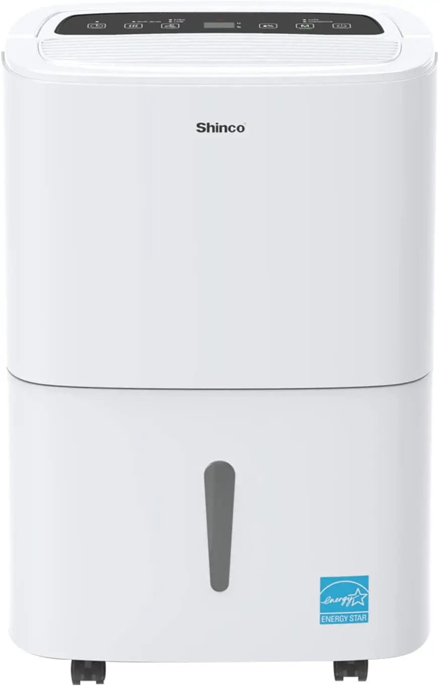 

Shinco 6,000 Sq.Ft Energy Star Dehumidifier, Ideal for Large Rooms and Home Basements, Efficient Moisture Removal with Adjustabl