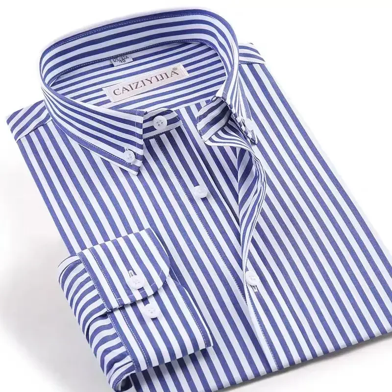 Camisa a cuadros a la moda, camisas con botones, patrón de rayas, ropa de lujo para hombres, camisas elegantes para hombres, camisa de manga larga para hombre