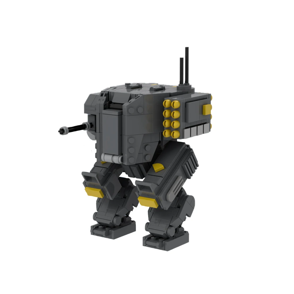 MOC Game Helldiversed-2 EX-45 Patriot Exosuit Action Figure Building Block Model Mecha Robot Warrior Brick Toy Kid Birthday Gift