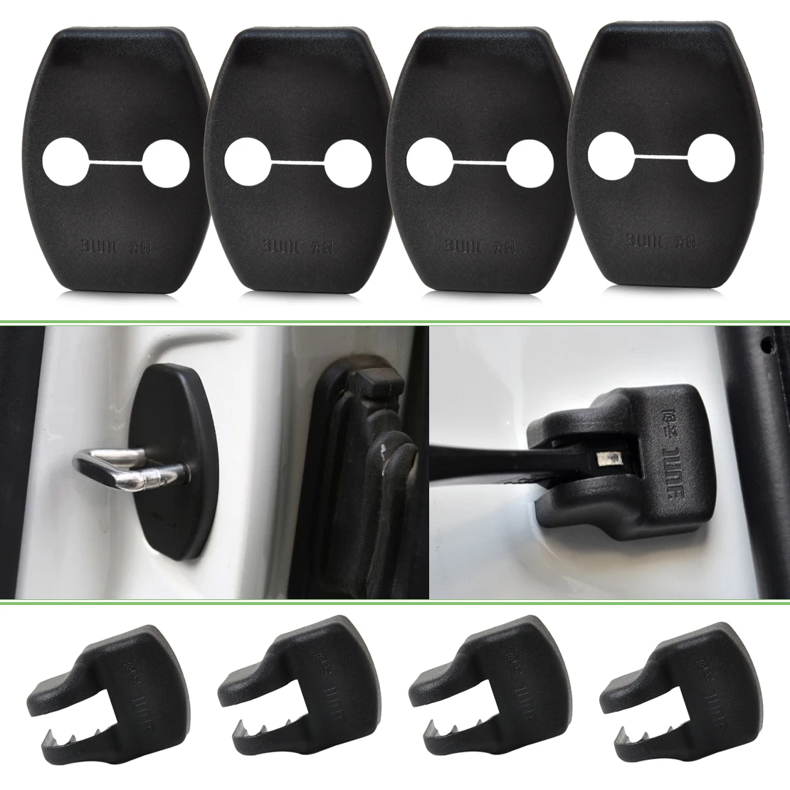 

Car Door Striker Lock Cover Stopper Buckle Case Cap Arm Cover Fit For Toyota FJ Cruiser Highlander Yaris 2011 2012 2013 2014