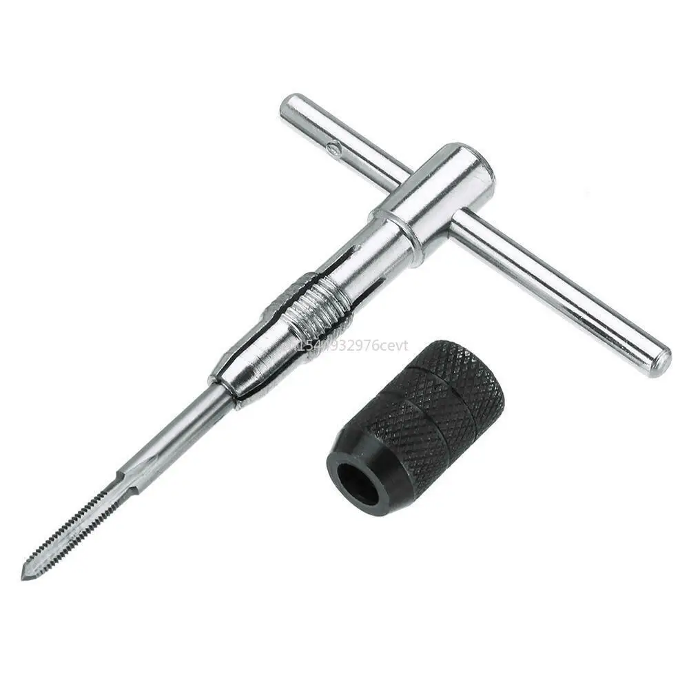 Imagem -04 - Tap Conjunto com Brocas de Torção e Chave Peças Conjunto tipo t Máquina de Mão Torneiras de Rosca do Parafuso Parafusos Broca Alargador Mão m3 m4 m5 m6 m8