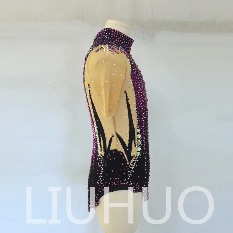 LIUHUO Rhythmic Gymnastics Leotard Competitive Cheerleading Performance For Children