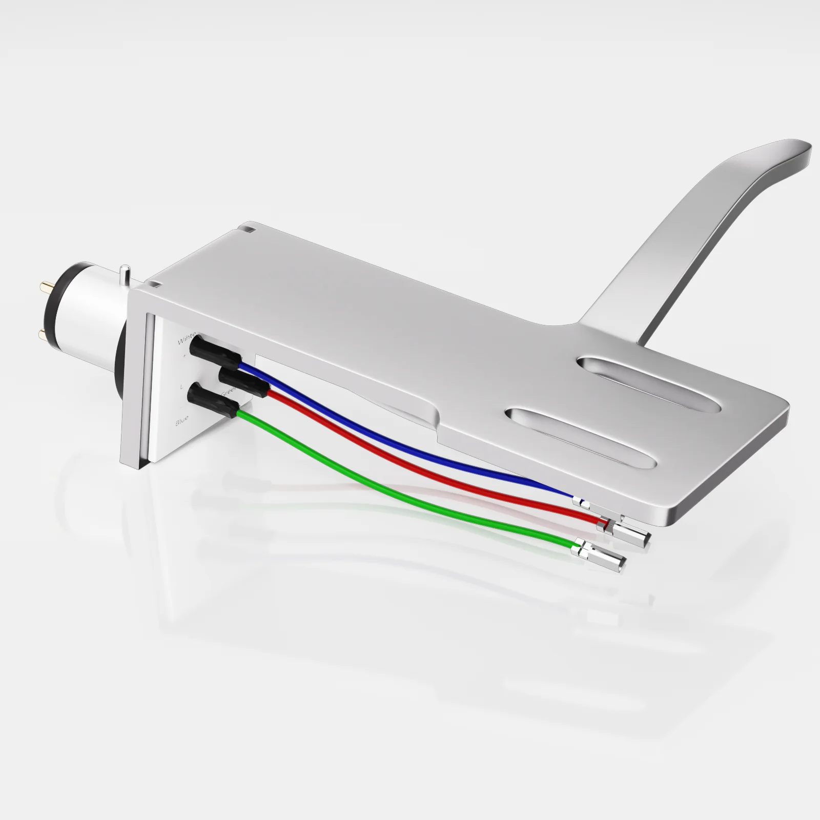 1 قطعة ذراع خرطوشة فونو العالمي LP مشغل تسجيلات لاقط الفينيل الفونوغراف القرص الدوار استبدال غطاء الرأس مع 4 خطوط