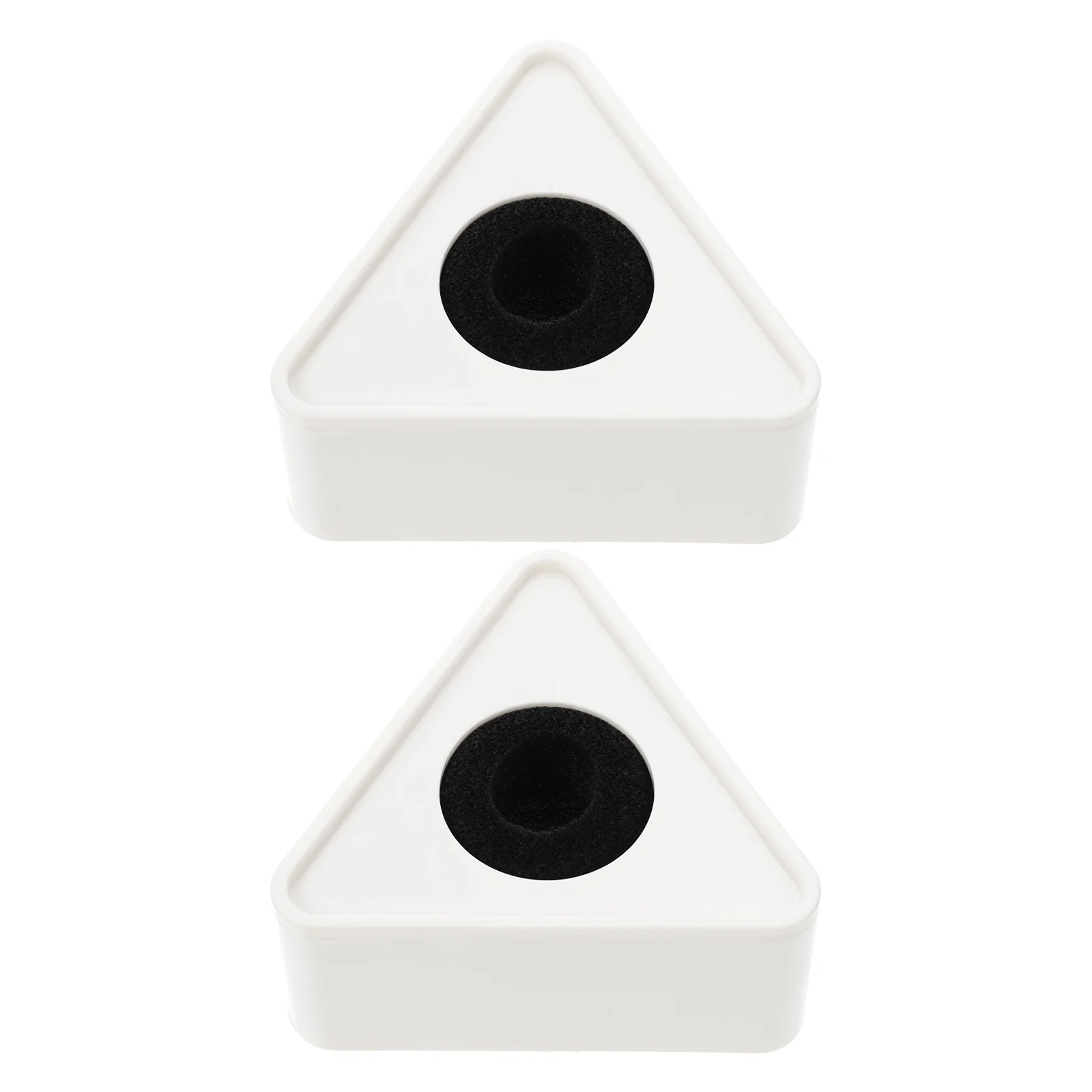 

2pcs Triangle White ABS Microphone Station Logo PVC Flag for Broadcasting Recording Studio Practical Durable Mic Banner