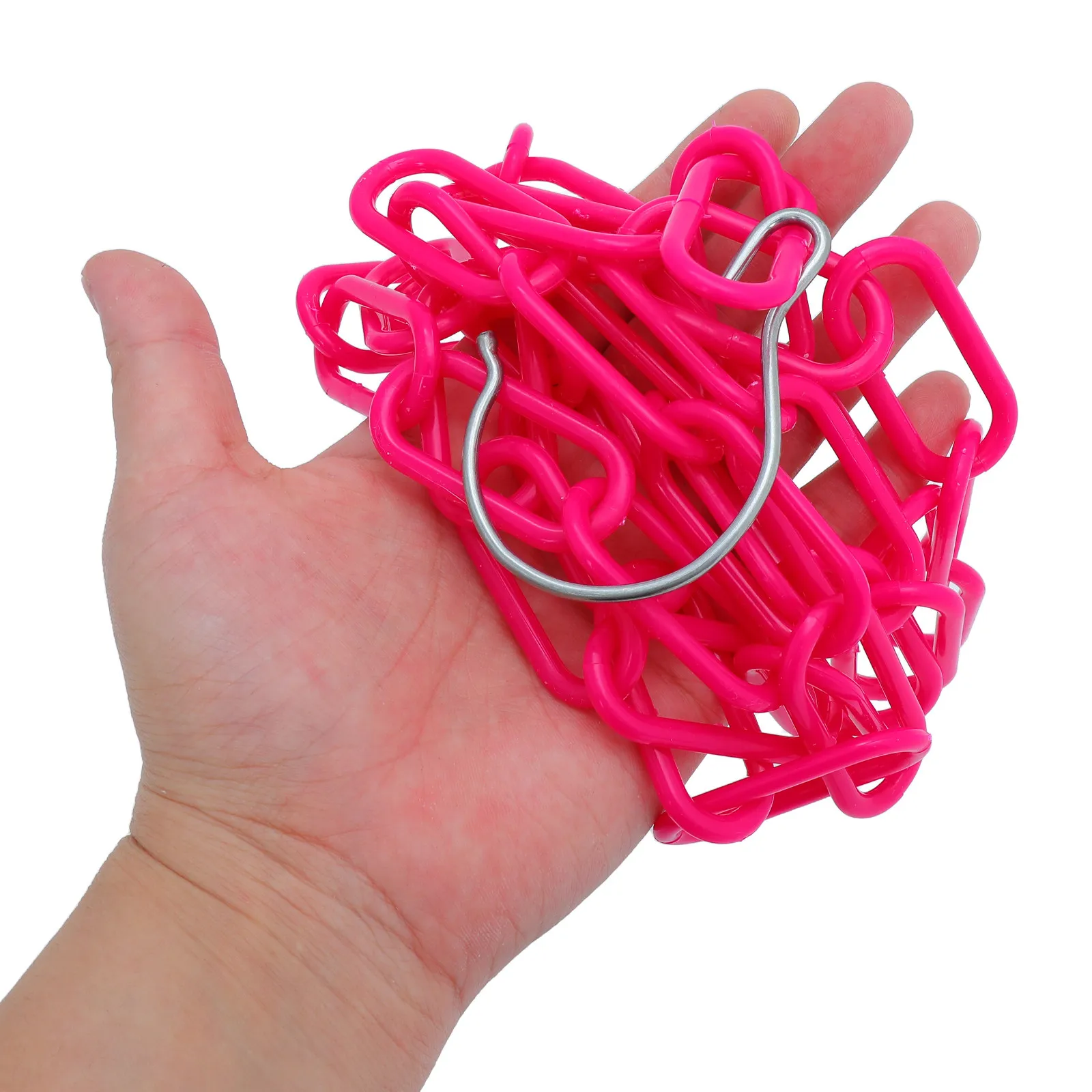 2Pcs Multi-Use Plastic Chain Hanger for Safety Barrier Access Control Manufacturing Facility Loading Dock Retail Store Bag Charm