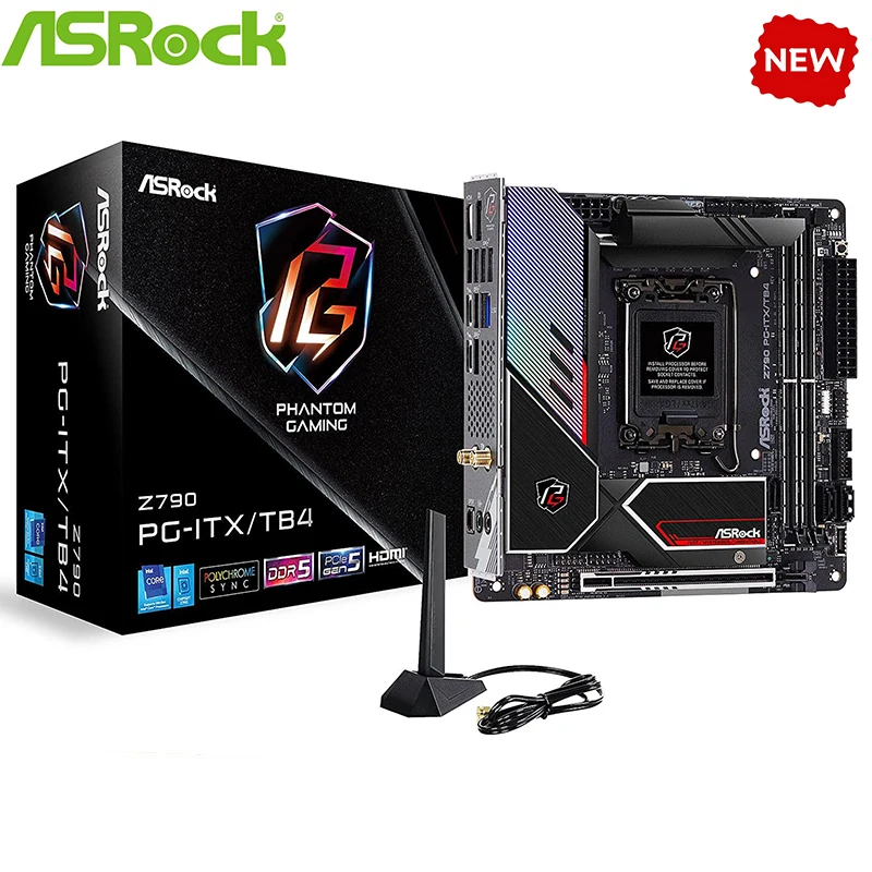 

NEW Z790 For ASEOCK Z790 PG-ITX/TB4 DDR5 Original Desktop For Intel Z790 Motherboard LGA 1700 Support 13900KF 13700K