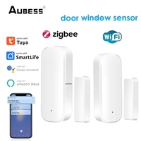 Tuya Zigbee/WiFi Smart Door Sensor Window Door Open Closed Detectors Smart Home Remote Control Via Alexa Google Home Smart Life