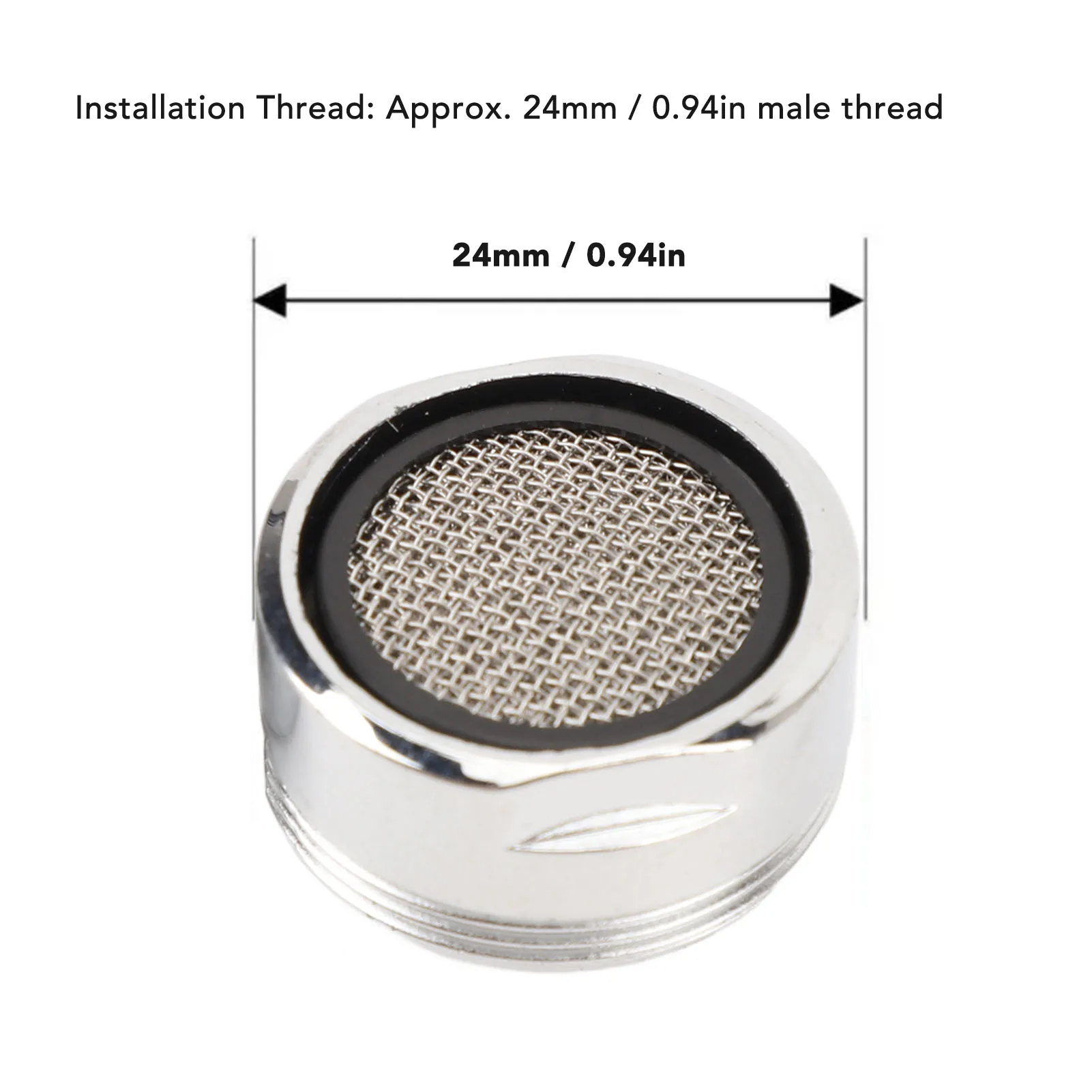 20 Set Faucet Aerator Replacement For Bathroom Kitchen Sink 15/16in 24mm Stainless Steel Pin Brass Shell With Washers