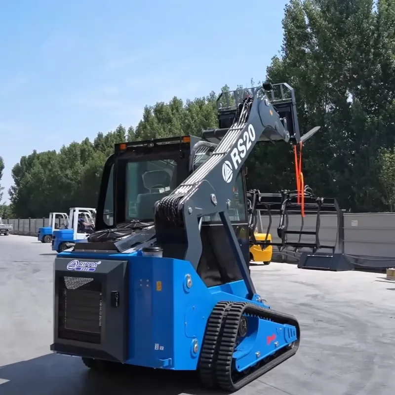 Good Condition RIPPA RS20 Mini Loaders Agriculture Machine CE Approved Factory Price Mini Tracked Skid Steer Loader