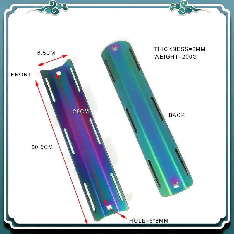 Scuba Single Tank Adapter Tech Diving Backplate Diver BCD Plate Equipment Titanium Alloy Eco-Friendly view 5