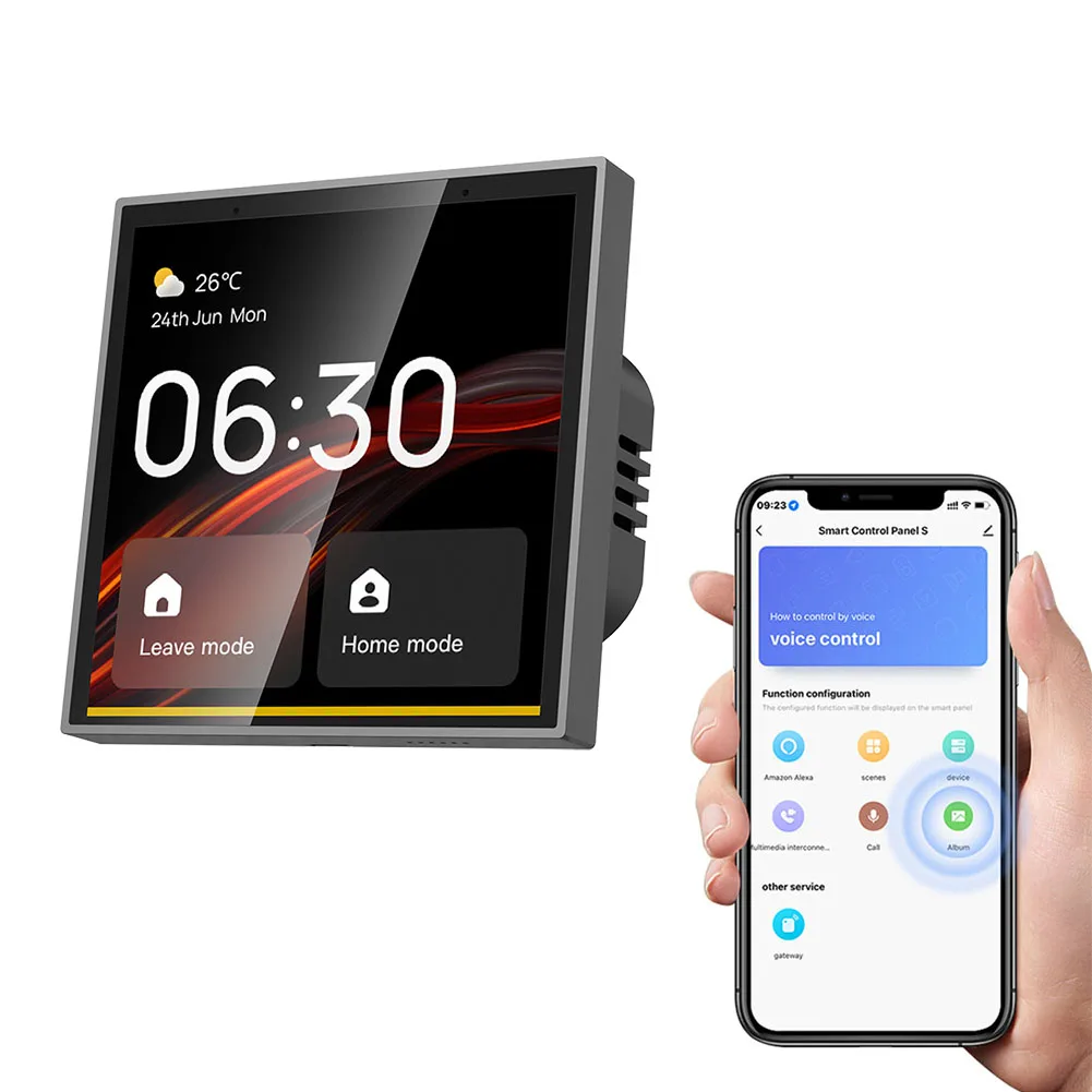 4 بوصة تعمل باللمس لوحة مركزية واي فاي BT زيجبي شاشة تعمل باللمس الذكية لوحة التحكم المركزية لوحة تحكم المنزل الذكي للمنزل الذكي