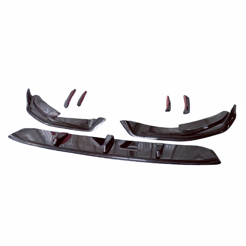 E style carbon fiber front bumper edge rear spoiler rear diffuser for B 3 Series G20 G28 2020-2022 body kit