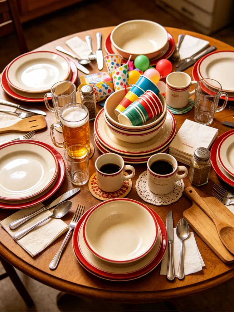 Refined Ceramic Dinnerware Blind Pack With Exquisite Surface Detailing To Elevate Your Dining Vibe