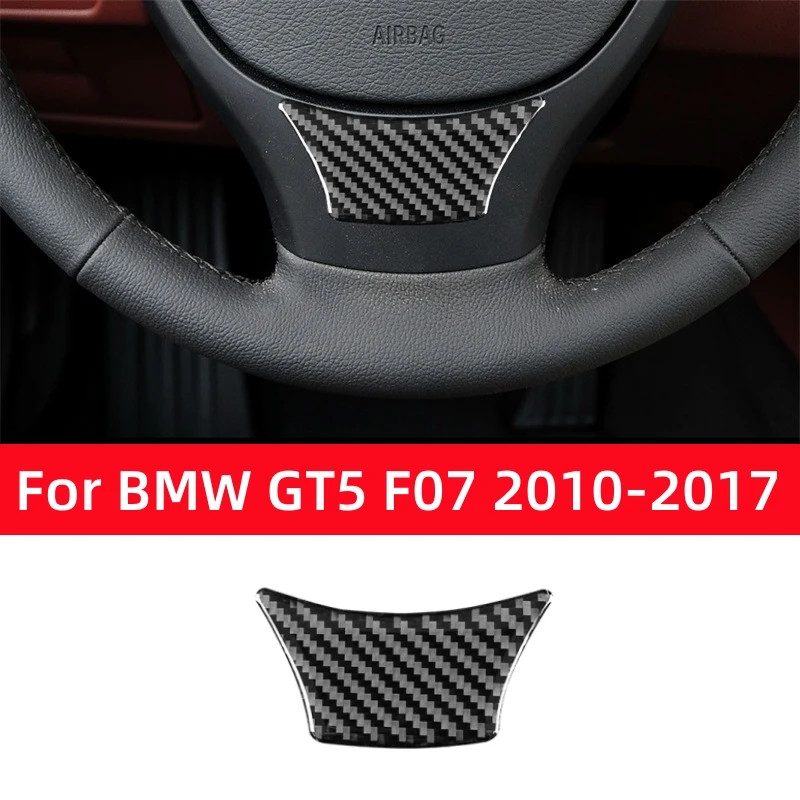 

Carbon Fiber Interior for BMW 5 Series GT5 F07 2010-2017 Accessories Car Steering Wheel Panel Chin Trim Cover Decoration Sticker