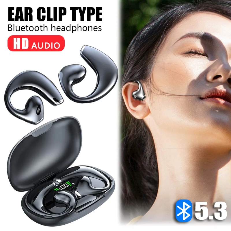 NEW Ear Hanging Type Wireless Earphones Ear Hook Bluetooth Earbuds TWS HD Headphones Gaming Touch Control Sport Headset with Mic