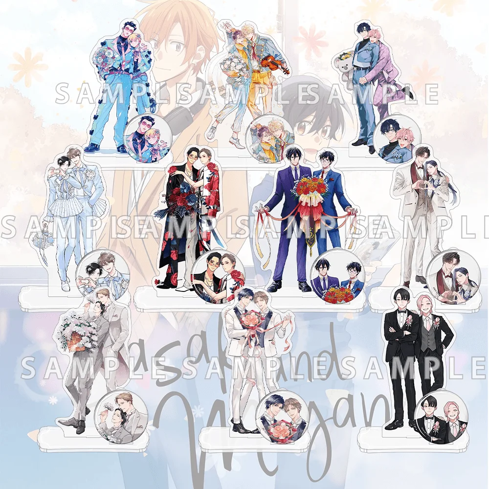 Anime Sasaki and Miyano 15cm Acrylic Stand, Sasaki Hideyuki, Mother's Day Decor for Desktop Bookshelf Anime Collection Keychain