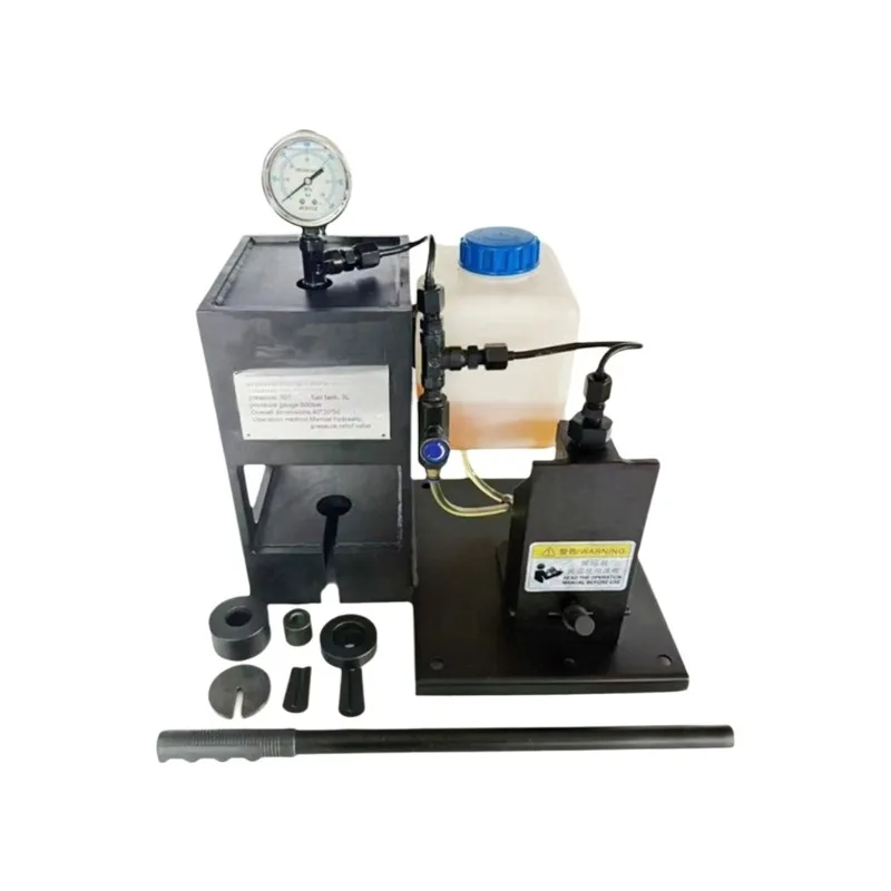 Oil pump, test bench Hydraulic YouTube cone head forming 30 tons Press maintenance tool