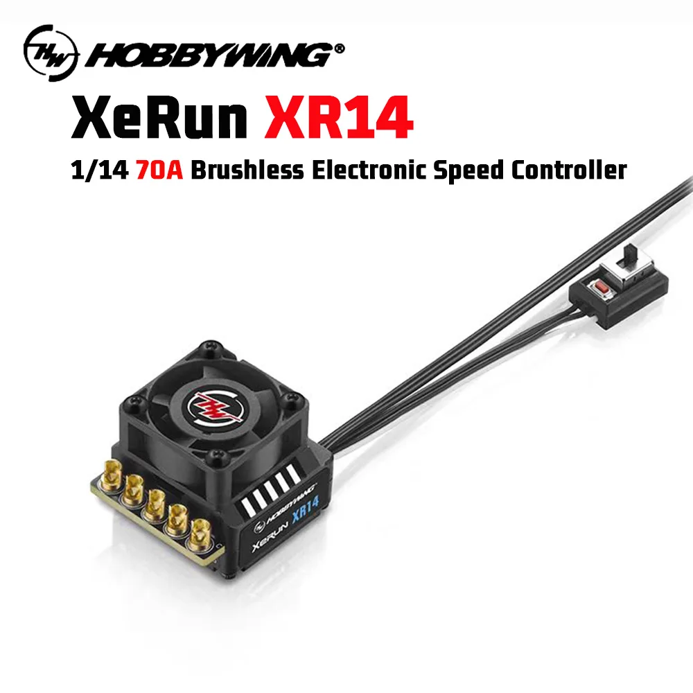 

HobbyWing XeRun XR14 70A Brushless Electronic Speed Controller 1/14th Remote Control Model Racing Car ESC