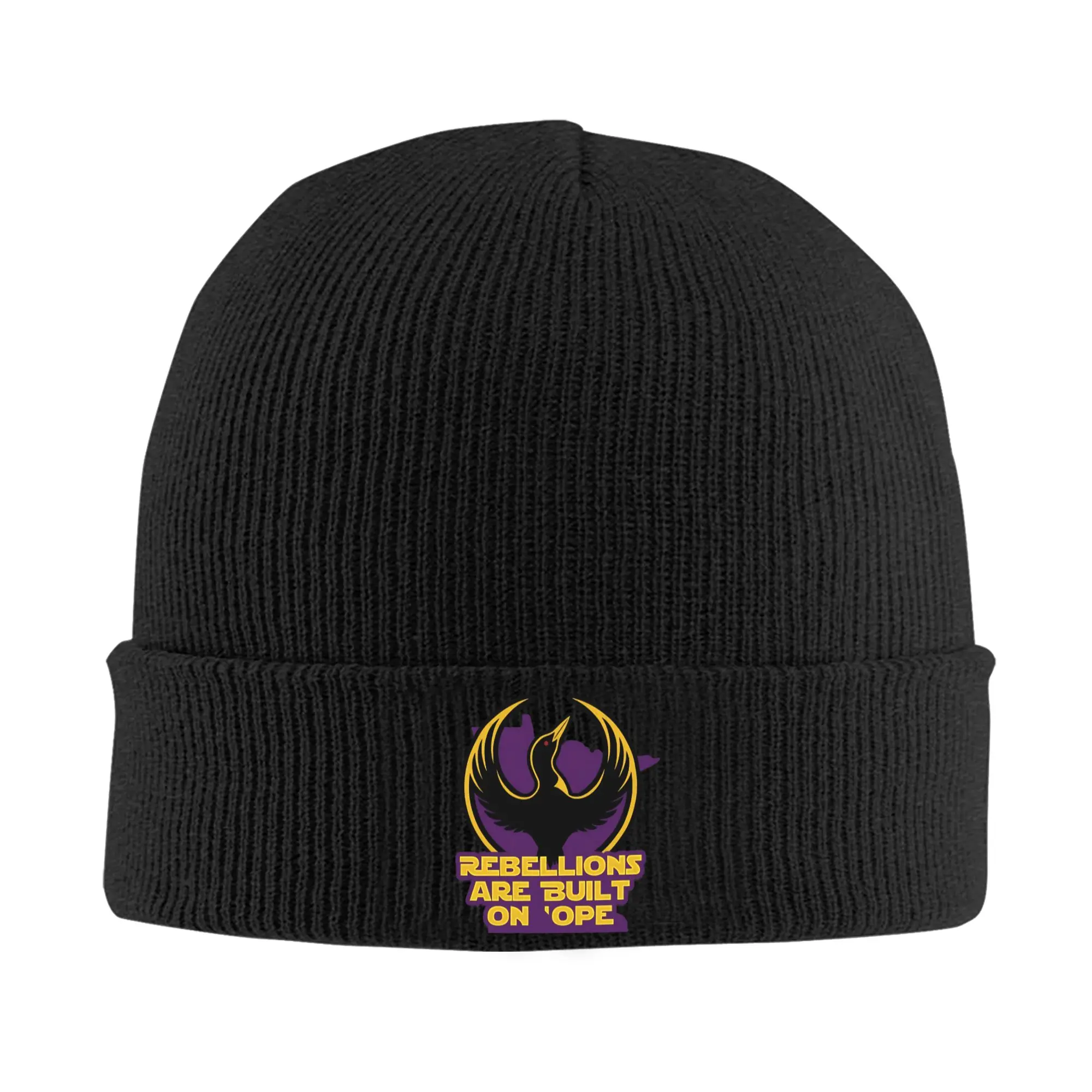 Unisex Adult Rebellions Are Built On Ope Rebel Loon Beanie Hats Y2K Cool Knit Hat Spring Hippie Caps Printed Elastic Bonnet Hats