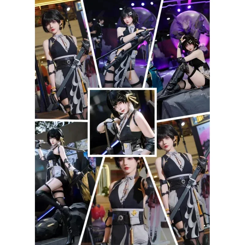 Game Wuthering Waves Costume Women Men Rover Cosplay V2.0 Fashion Handsome Combat Unifrom Halloween Party Role Play Clothing