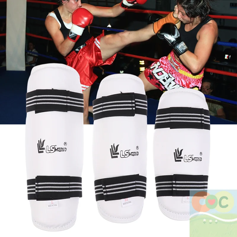 

Защита ног для тхэквондо, толстое защитное снаряжение для каратэ, защитное снаряжение для взрослых и детей, защитная защита голени для борьбы с каратэ