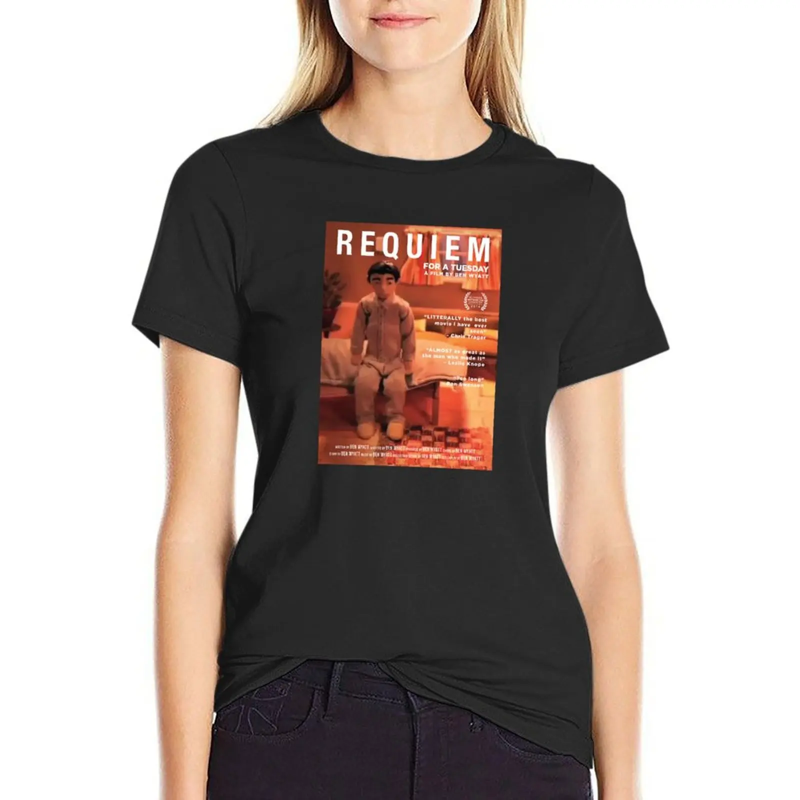 ben wyatt requiem for a tuesday T-Shirt anime clothes summer clothes new edition plus size tops t shirt for Women