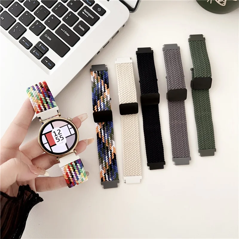 Nylon Magnetic Watchband for GT4 Mini 18mm Band Wristband Bracelet for HUAWEI Watch GT4 18 mm High Quality Watch Strap for 18mm