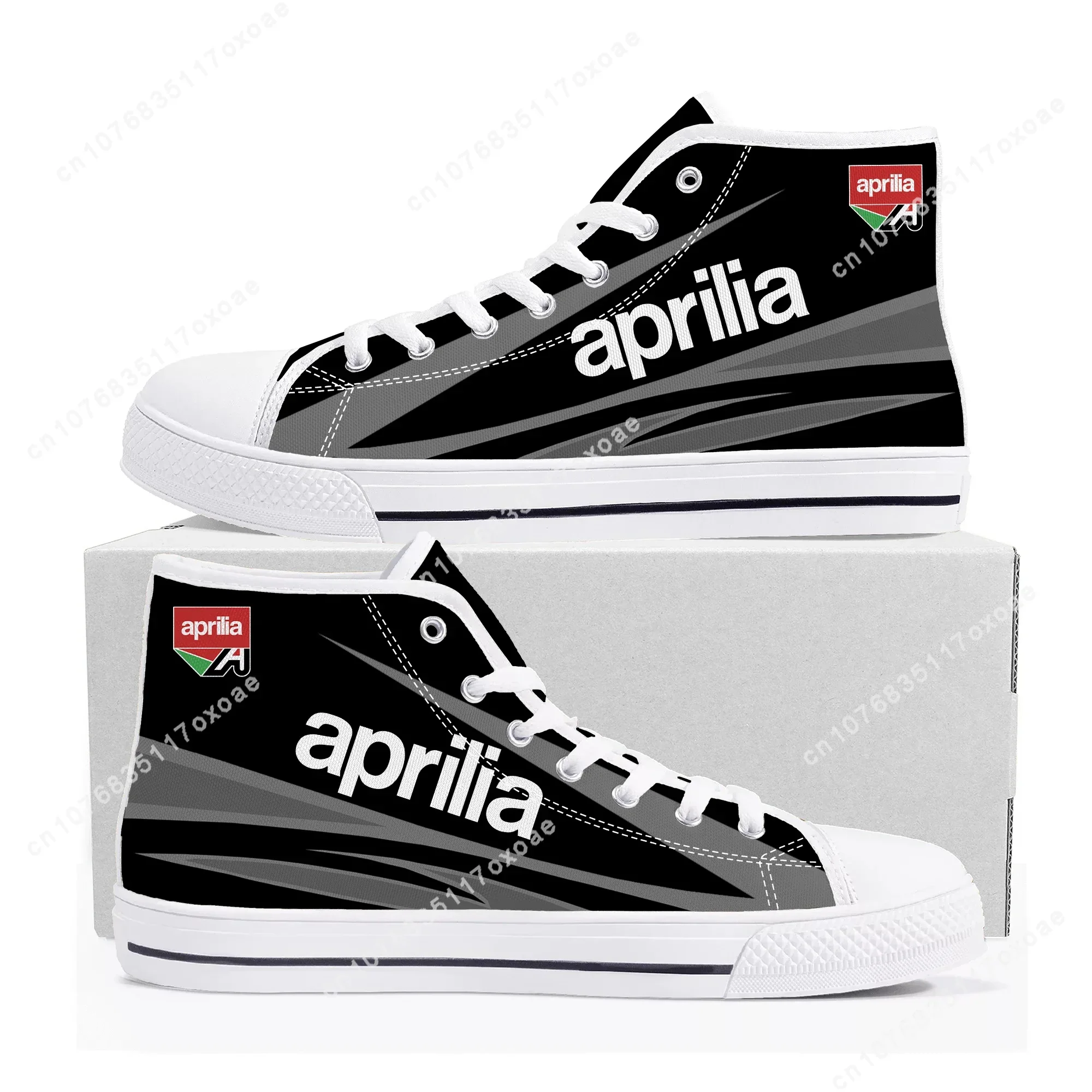 Aprilia Schoenen Hoge Top Sneakers Heren Dames Tiener Hoge Kwaliteit Canvas Sneaker Paar Casual Schoen Aanpassen Schoenen