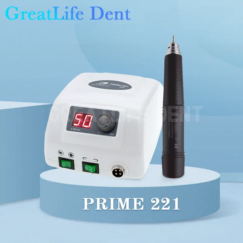 Great life dent 120w rpm bürstenloses mikro motor handstück prime zahnmedizin nagel pediküre bohrer schmuck polier maschine