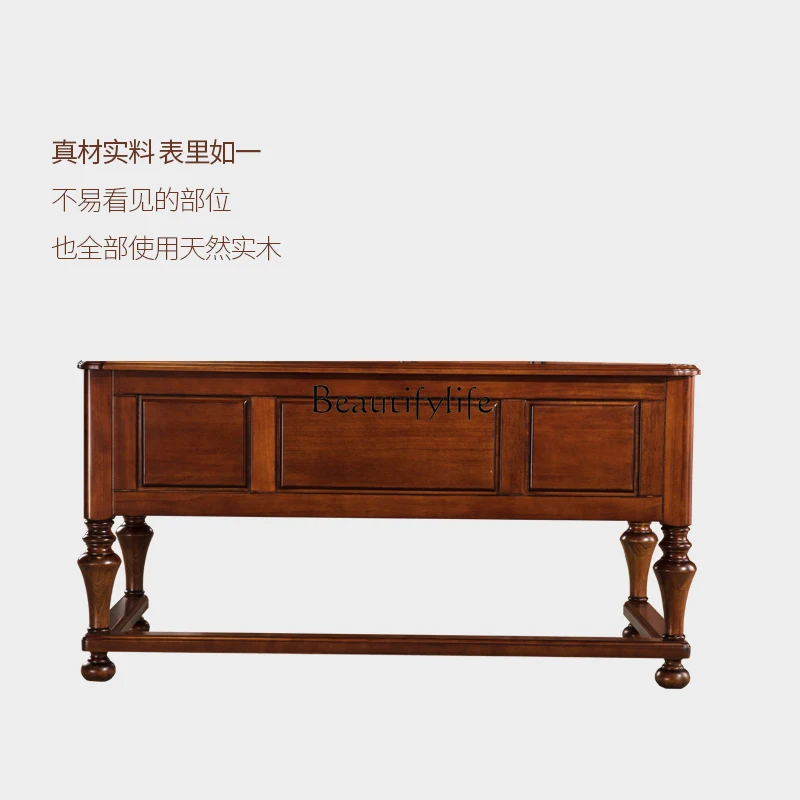 *Amerikanischer Schreibtisch, komplett aus Massivholz, Maltisch, Retro-Studienmöbel, Schreibtisch