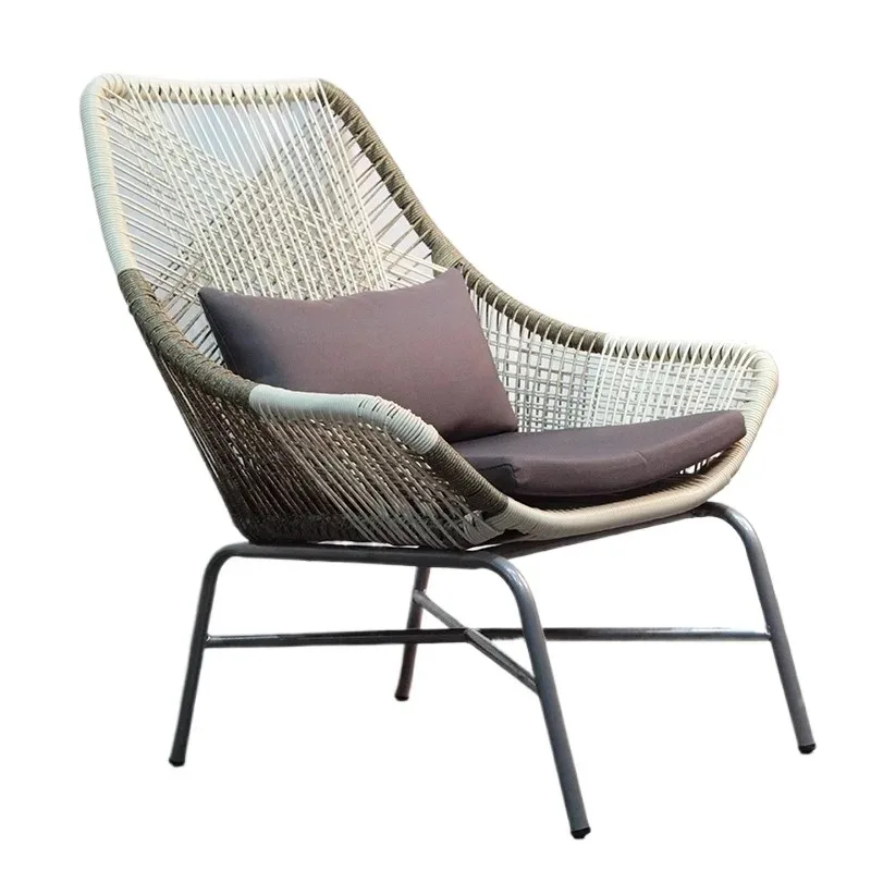 مجموعة أثاث الروطان الخارجية حديقة شرفة فناء كرسي الخوص طاولة 3 قطع