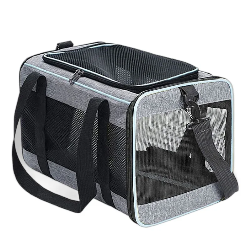 

Large Capacity Breathable Mesh Pet Carrier Bag, Portable Pet Handheld Bag Travel-friendly Cat Carrier for Car Outdoor Use