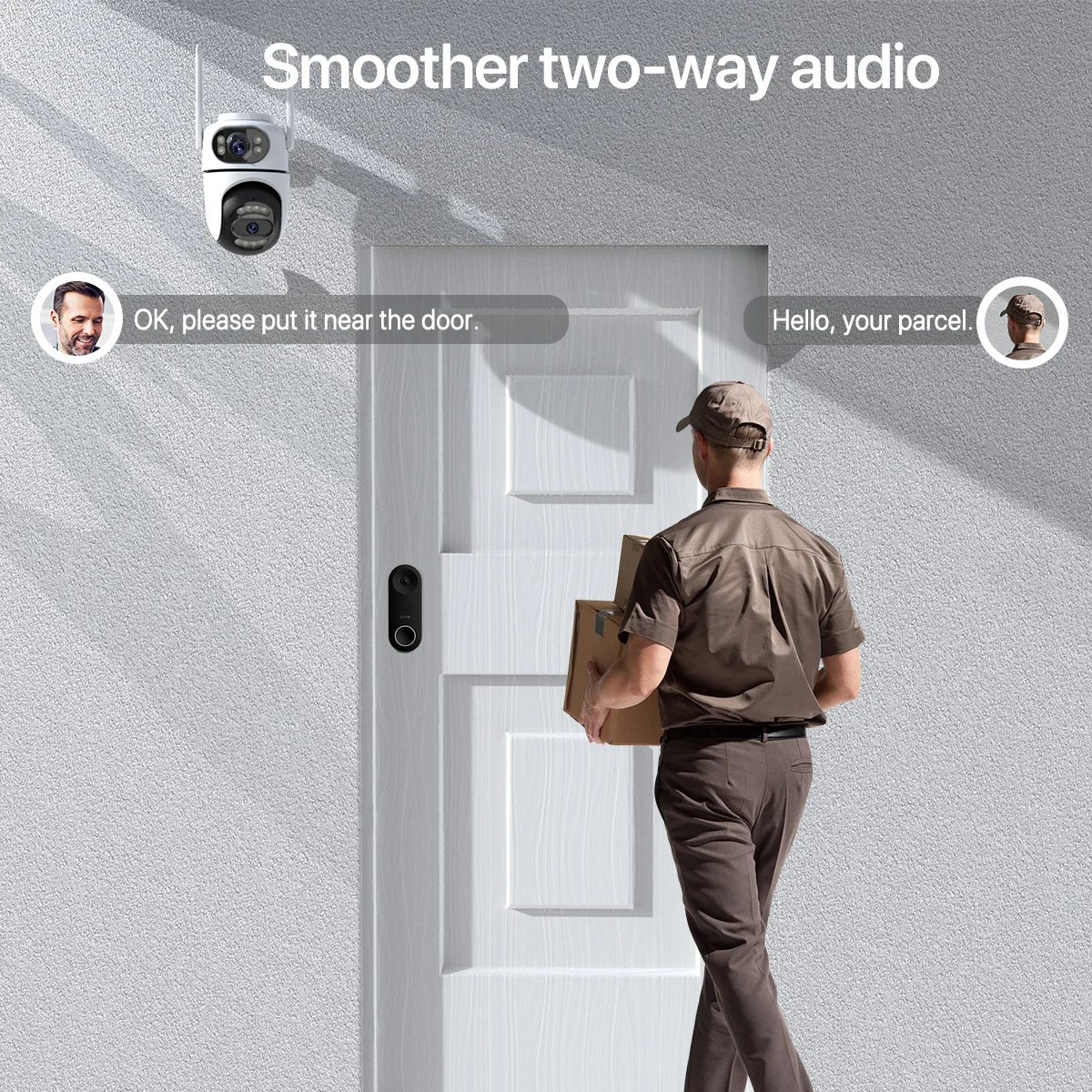 WONSDAR 2 قطعة كاميرا IP في الهواء الطلق المنزل الذكي الذكية للرؤية الليلية مراقب 2-way الصوت تصنيف حماية الأمن مراقبة iCsee