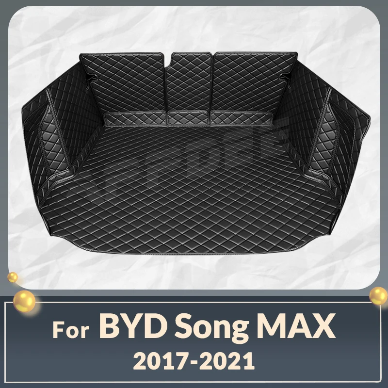 

Auto Full Coverage Trunk Mat For BYD Song MAX 2017-2021 20 19 18 Car Boot Cover Pad Cargo Interior Protector Accessories