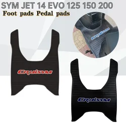 New For SYM JET 14 EVO 125 150 200 Motorcycle Modification Accessories Thickened Foot Pads Pedal Pads