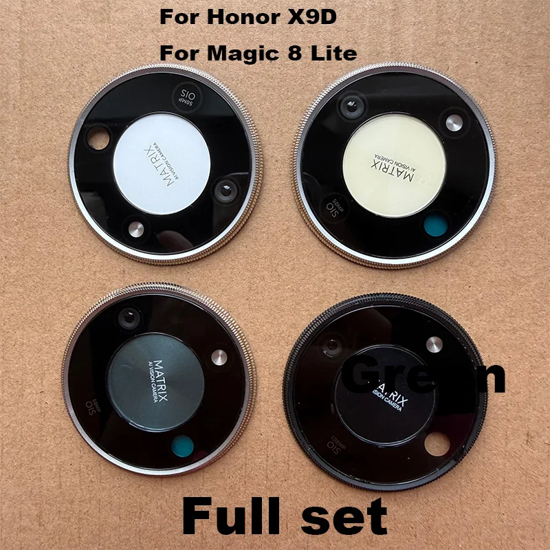 For Honor Magic8 Lite / X9D Camera Lens Glass Piece Screw Ring Cover Magic 8 Lite X9D Smartphone Replacement Parts image 3