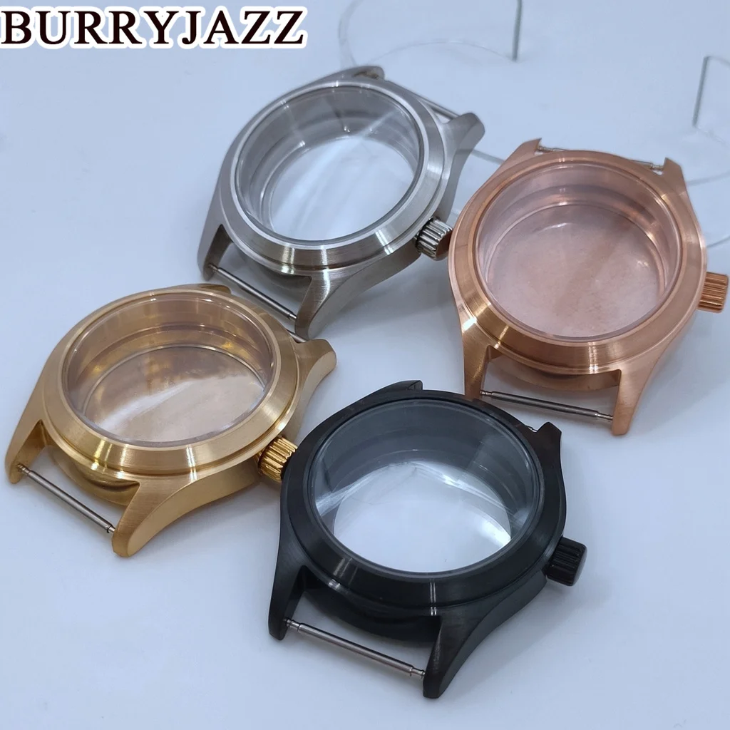 BURRYJAZZ 36mm 39mm NH35 NH36 NH34 NH38 NH39 NH70 NH72 ETA2824 PT5000 Watch Case Waterproof Sapphire Glass Stainless Stell