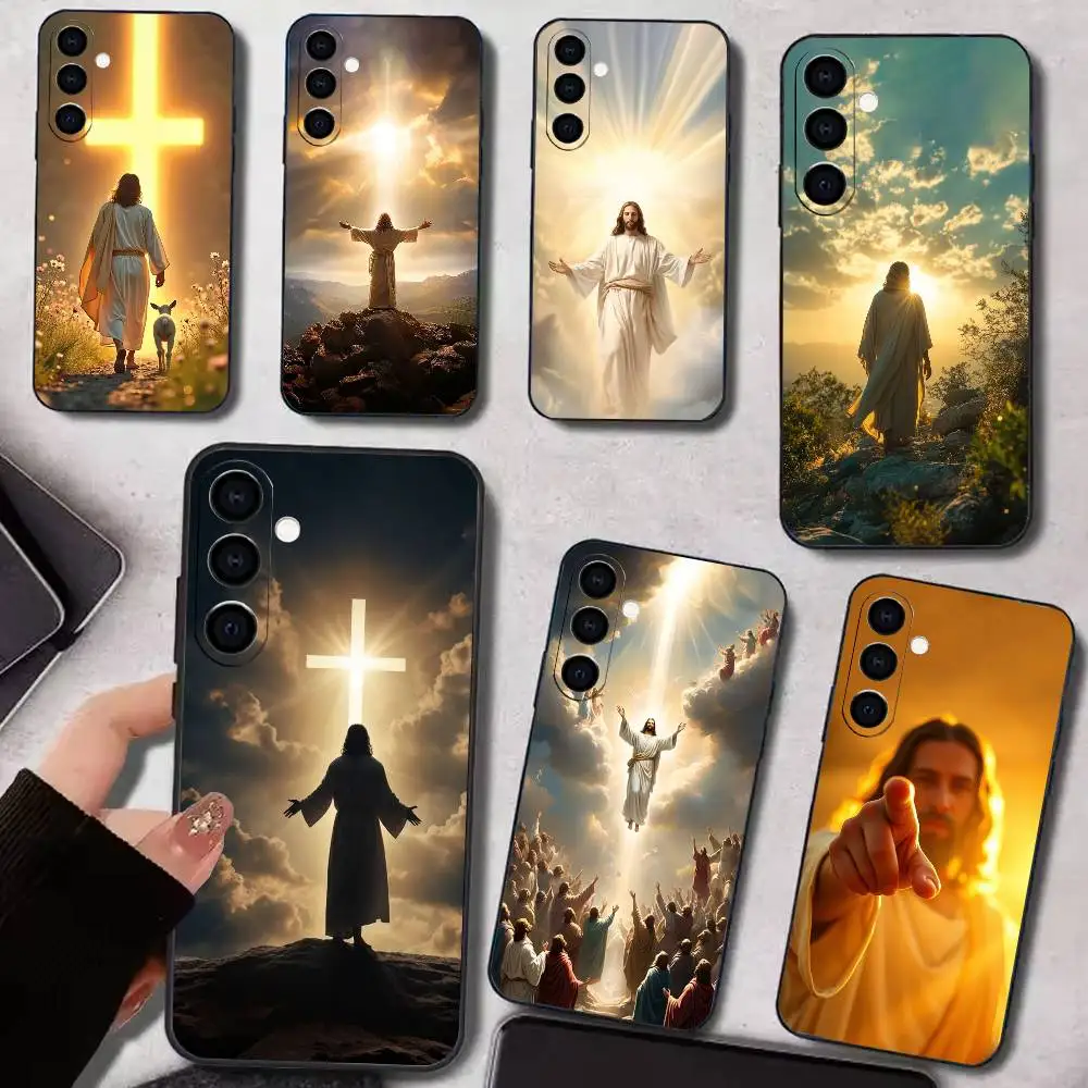 Faith Christian Religious Jesus   Phone Case For Samsung Galaxy A73,A72,A71,A70,A53,A52,A51,Others Soft Black Cover
