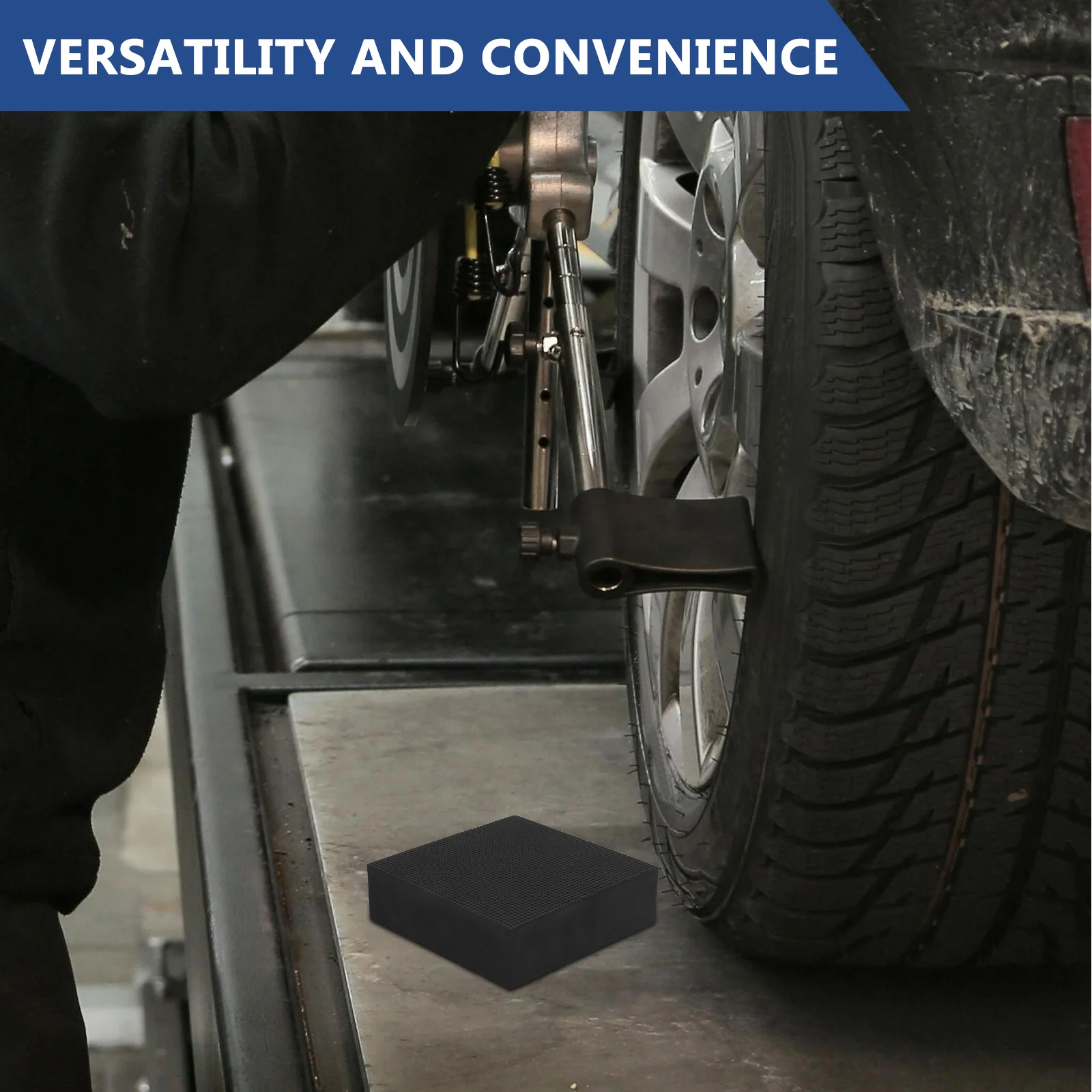 

Car Jack Pad Industrial Grade Non Slip Design for Wet Surfaces Heavy Load Vehicle Support Base Auto Garage Utility Tool