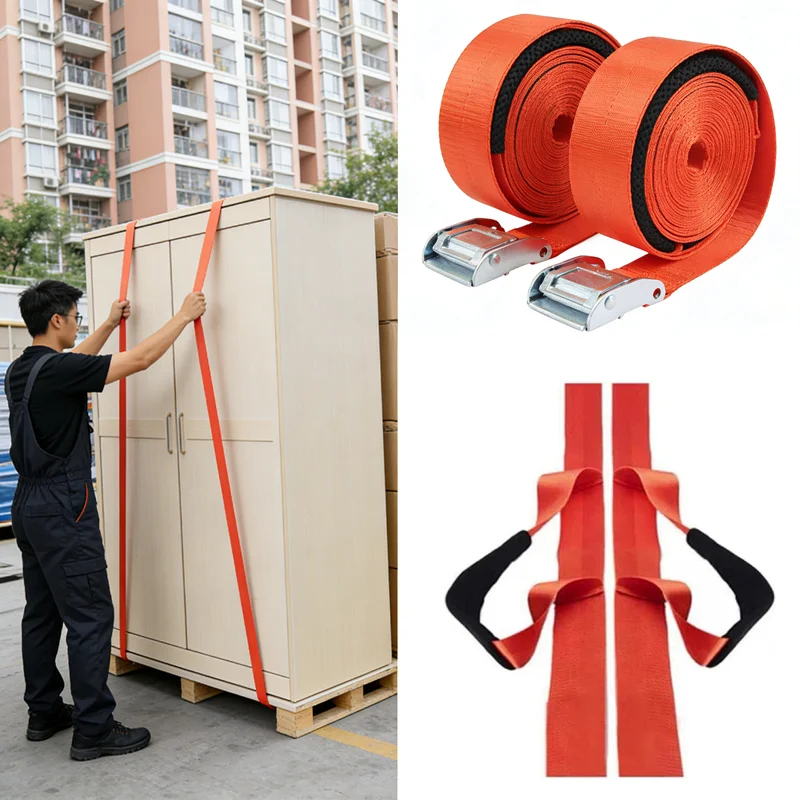 Adjustable Moving and Lifting Straps for One Person, Single Lifting and Moving Belt for Bulky Objects for Home Office Company