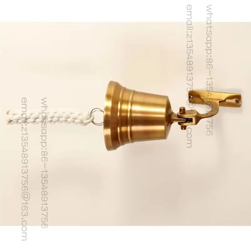 Brass made bell retro doorbell wall hanging bell bar door wall decoration wind chime ornament