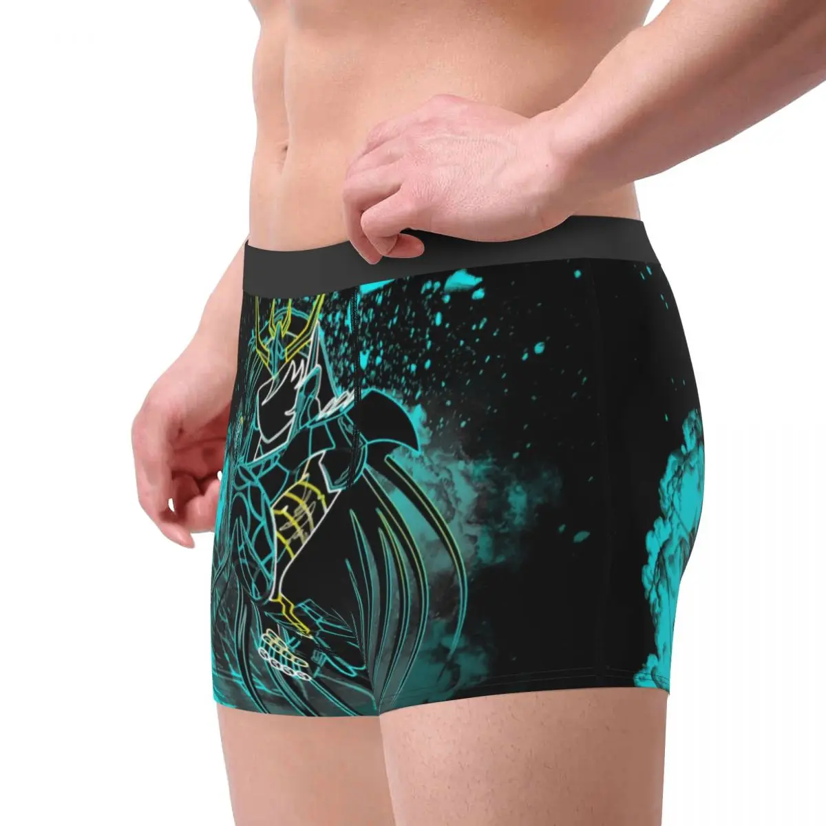 Custom Soul Of The Dragon Underwear Men Breathable Saint Seiya Knights of the Zodiac Boxer Briefs Shorts Panties Soft Underpants